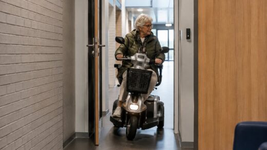draaicirkel driewielscootmobiel