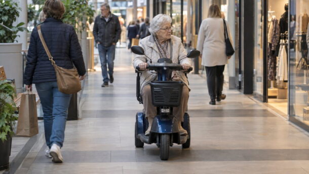 driewielscootmobiel winkelcentrum